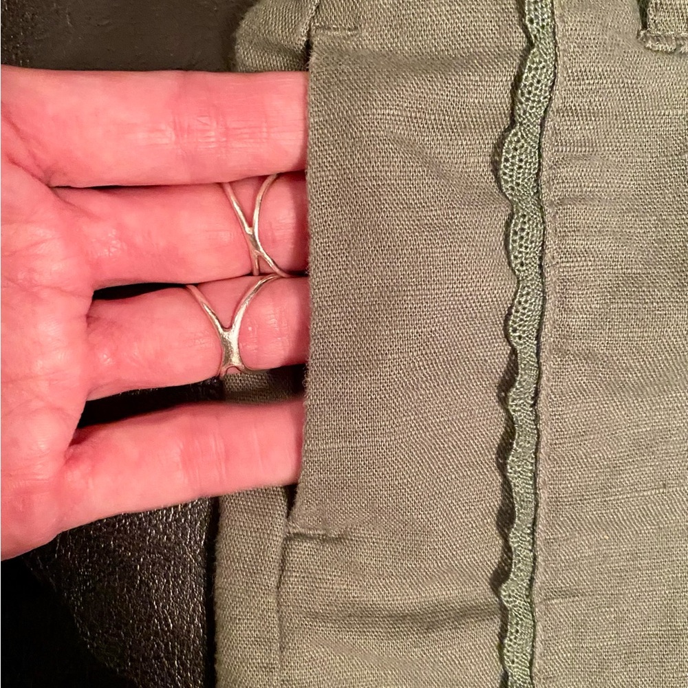 Janie and Jack Olive Green Shorts with Elastic Waistband and Faux Belt 3T - Picture 3 of 6
